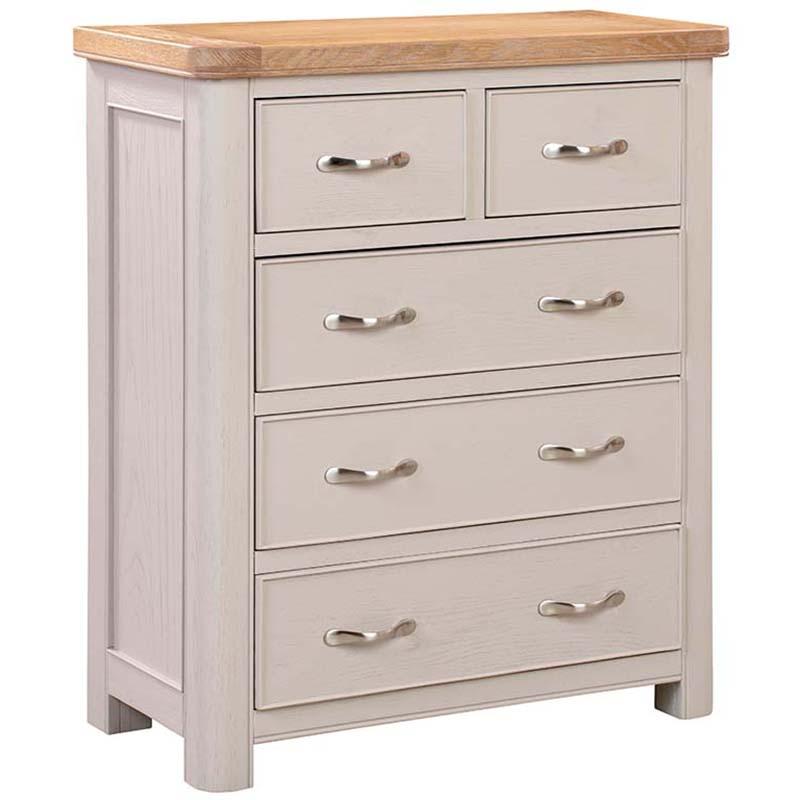 Burlington Painted 5 Drawer Wide Chest
